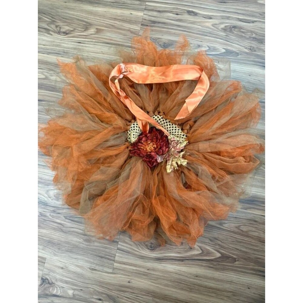 Baby/Toddler size fall tulle floral photo dress/skirt